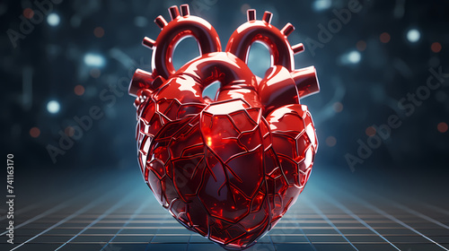 Echocardiographic images of heart structure and function photo