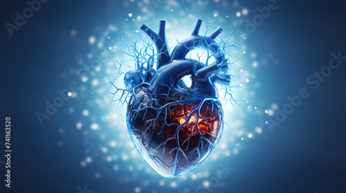 Echocardiographic images of heart structure and function photo