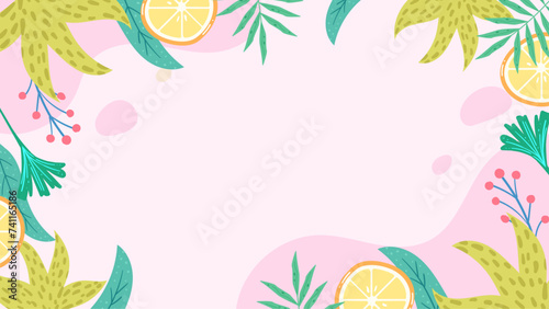 Colorful colourful vector floral hello spring concept background