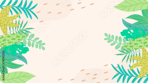 Colorful colourful vector floral hello spring concept background © SyahCreation