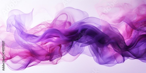 Close Up of Smoke on White Background Generative AI