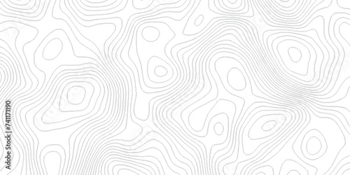 The stylized height of the topographic map contour in lines and contours isolated on transparent. Black and white topography contour lines map isolated on white background.