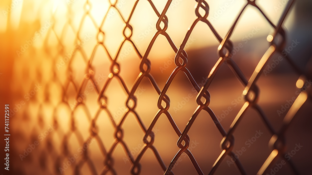 Fototapeta premium Grid texture background, network connection structure