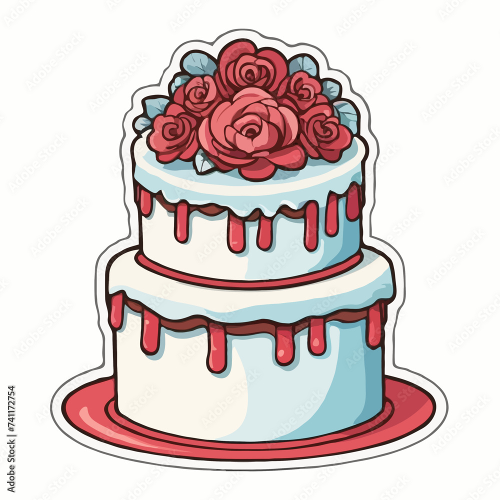 wedding cake with roses wedding cake with roses
