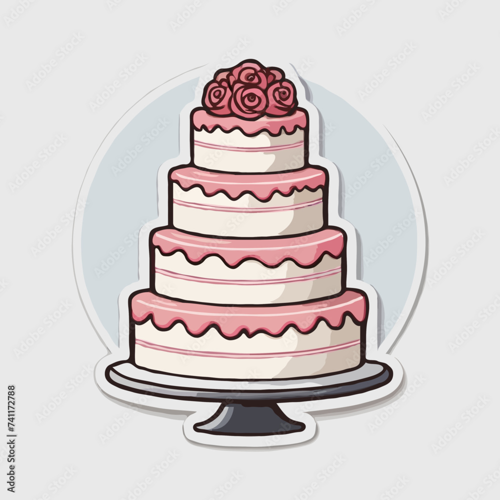 wedding cake with roses wedding cake with roses