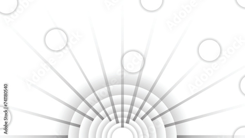 abstract background with circles white gray silver gradient best works for corporate business flyer brochure presentation design