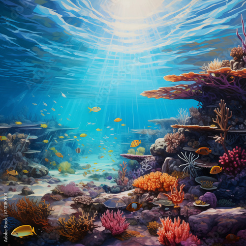 Wallpaper underwater world