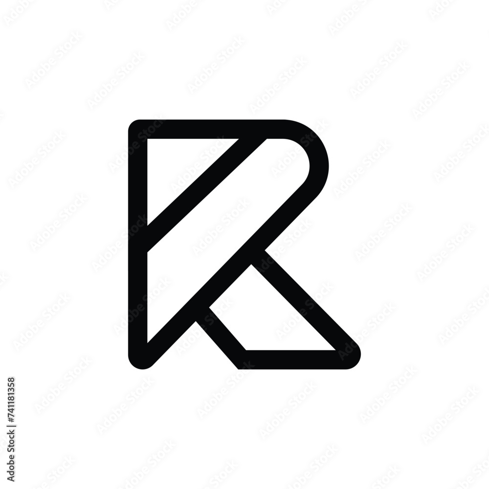 R creative simple logo R creative simple logo