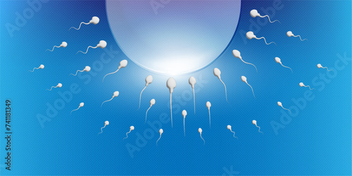 Fertility, pregnancy, sperm, egg and vitro fertilization, embryo, pregnancy, research. Editable