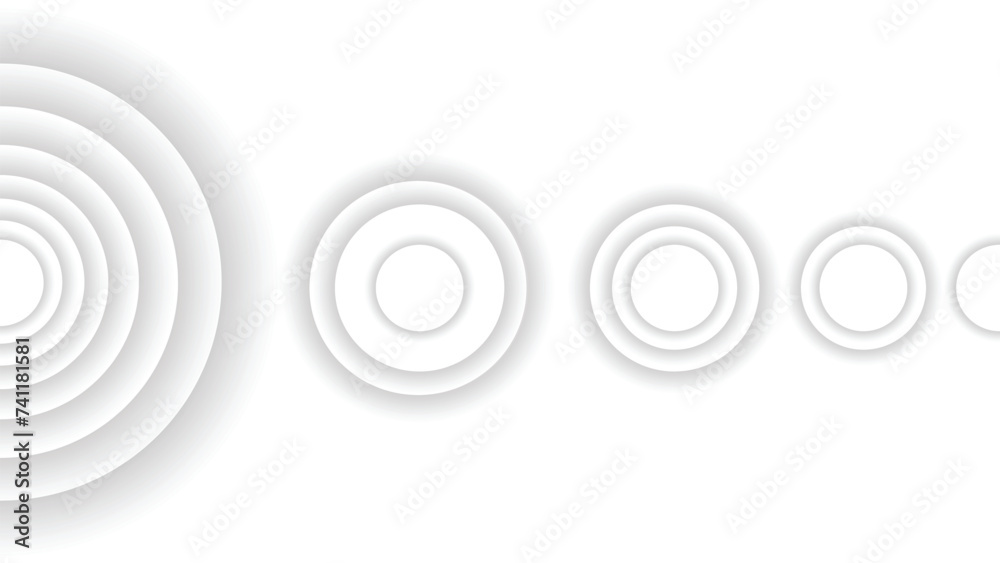 Fototapeta premium white gray gradient silver abstract round circle background best uses for corporate business presentation flyer brochure modern digital marketing