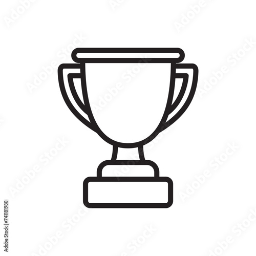trophy icon design vector template