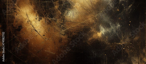 gold black paint wall texture. black and gold, abstract grunge background. Abstract artistic background. Black and gold painting background. black and gold grunge.