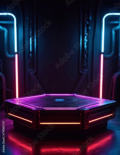 neon podium