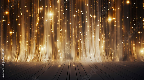 Background copy space curtains illustration