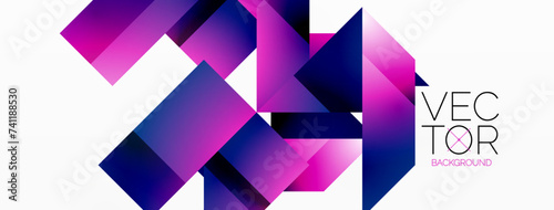 Minimalist elegance - lines, squares, triangles converge on white. Geometry essence showcased in serene harmony. Harmonizing essential shapes on a pristine backdrop