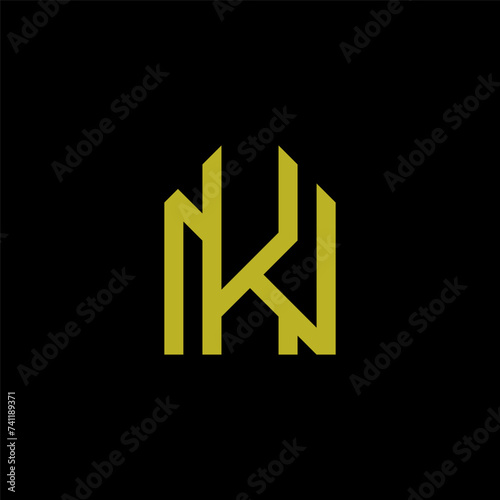 initial letter KN realestate Properties logo