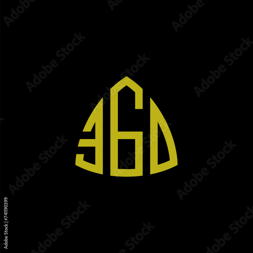 Abstract number 360 Shield logo 