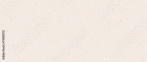 Craft grain paper seamless texture. Natural beige grunge surface design. Cream color rice paper repeating wallpaper. Vintage ecru background with dots, particles, speckles, specks, flecks. Vector photo