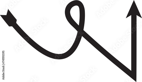 Zigzag Arrow Symbol 