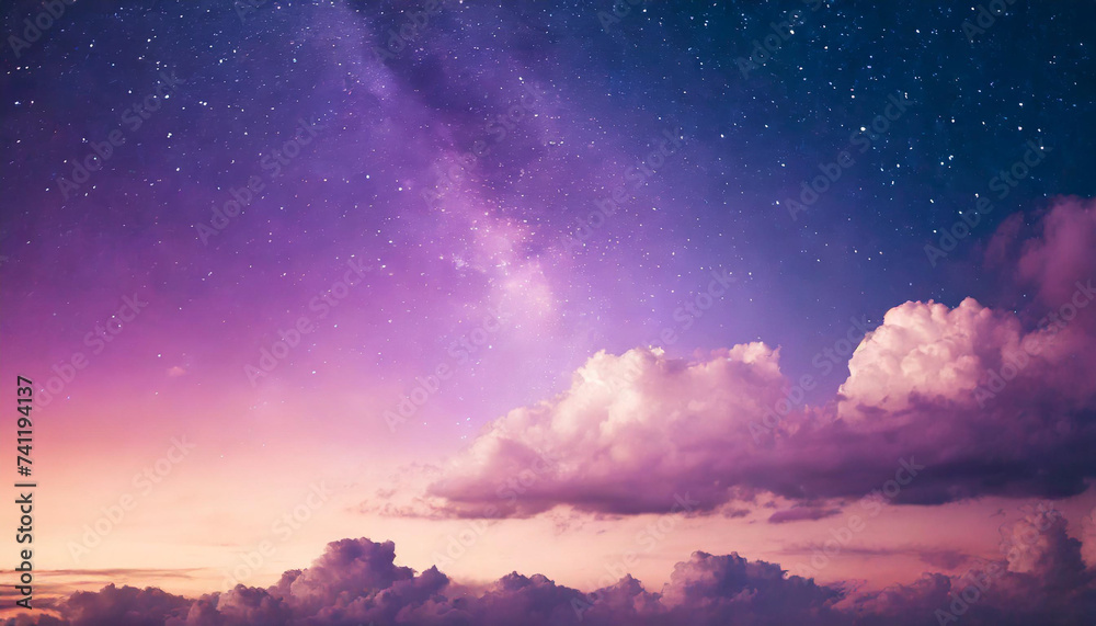 purple gradient sky with stars and clouds, ideal phone wallpaper for mystical ambiance purple gradient sky with stars and clouds, ideal phone wallpaper for mystical ambiance
