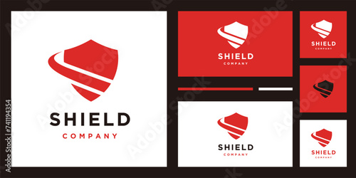 Safe secure secret shield vector logo design
