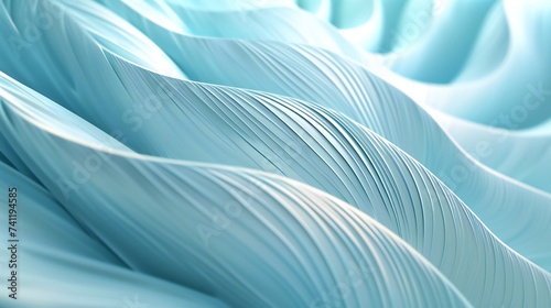 Glacial Harmony Screensaver: Find peace in the graceful dance of a palm leaf, serene in cool tones.
