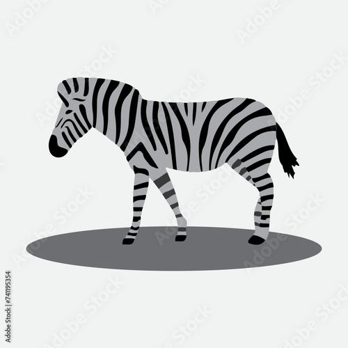 Zebra icon. Great for animals, zoos, social media, farms etc. Vector. Editable