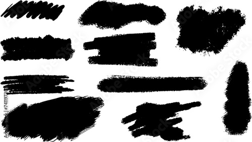 This brush texture design provides a composition full of movement and dynamics. Every brush stroke looks so alive, with diverse and interesting textures