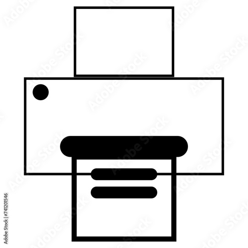 illustration of a printer