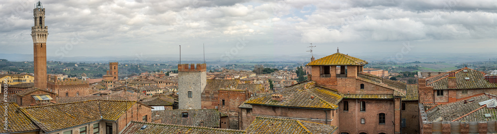 Cityscape of Siena, Tuscany, Italy