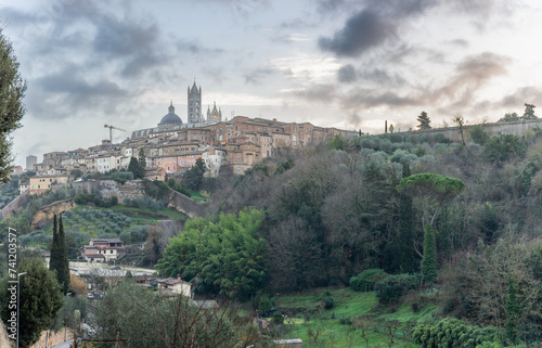 Cityscape of Siena, Tuscany, Italy