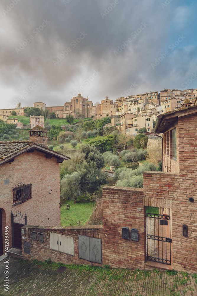 Street in Siena, Tuscany, Italy