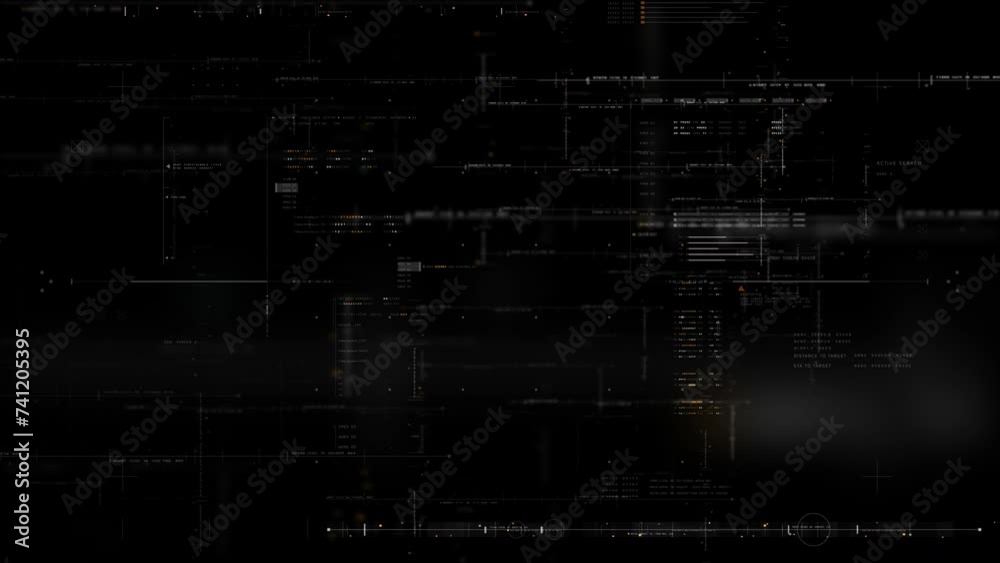 Futuristic HUD-UI template with alpha channel for seamless overlay. Blend sleek design and advanced functionality for immersive user experiences. Ideal for tech, AR applications