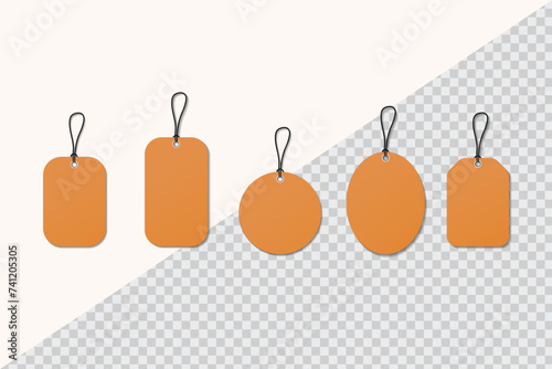 price tag in vector on transparent background