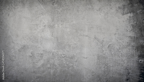 Simple gray concrete wall background  grunge scratchy artwork  copy space