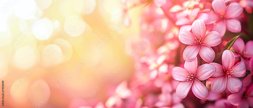 Spring blossoms, a soft and bright background of cherry flowers, symbolizing renewal and beauty