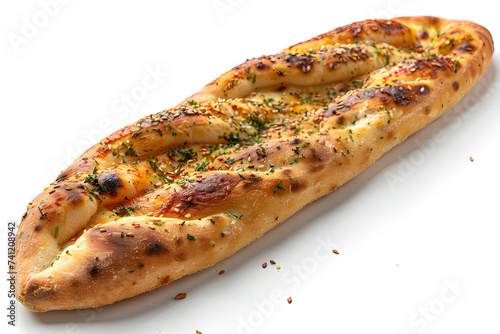 Pide isolated on white background 