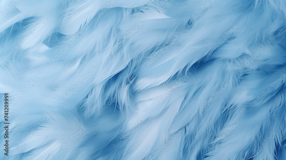 Vintage Feather Texture Pastel Blue Softness And Delicate Lines Background

 - obrazy, fototapety, plakaty 