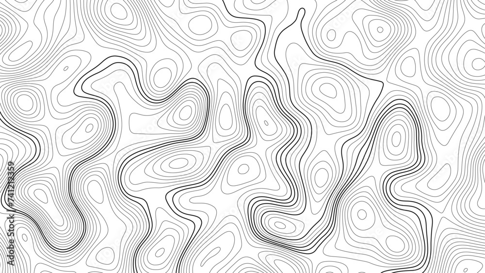 Topo contour map on white background, Universe topography map on white background, Topography geography map on white background, Terrain topography map on white background,	