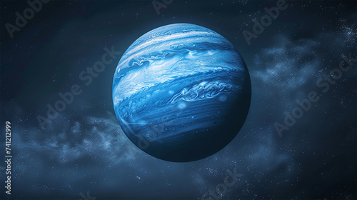 planet neptune in outer space © syahryan