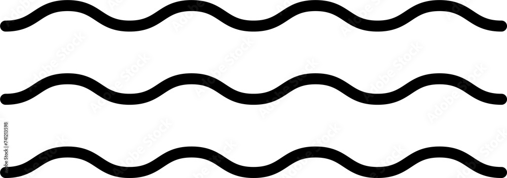 Wave icon water ripple symbol for graphic design, logo, web site, social media, mobile app, ui illustration - obrazy, fototapety, plakaty 