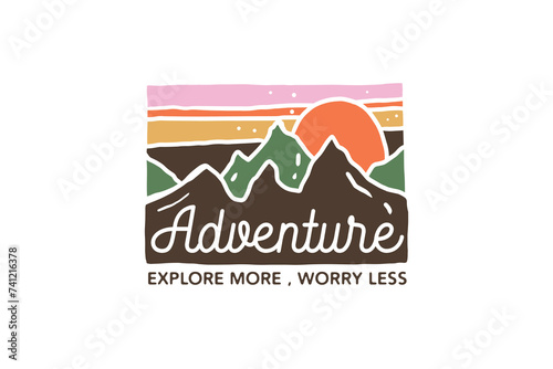 Camping Adventure Vintage Quote SVG Design