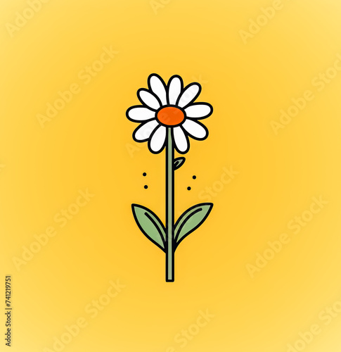 Simple and elegant flower icon