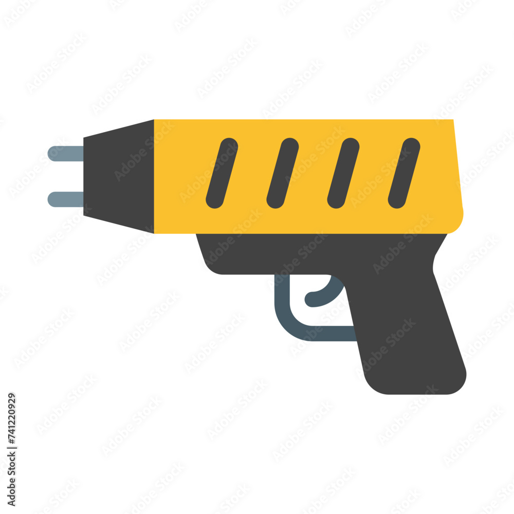Obraz premium Taser Vector Flat Icon Design