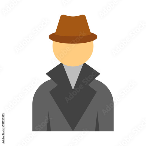 Spy Vector Flat Icon Design