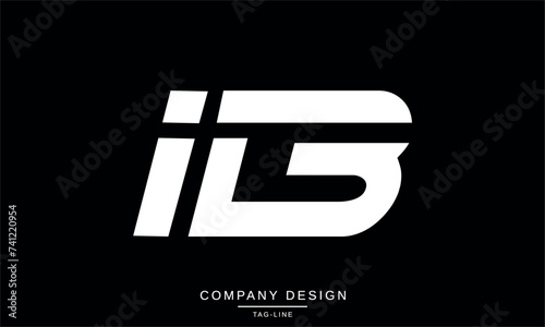 IB, BI Abstract Letters Logo Icon Monogram