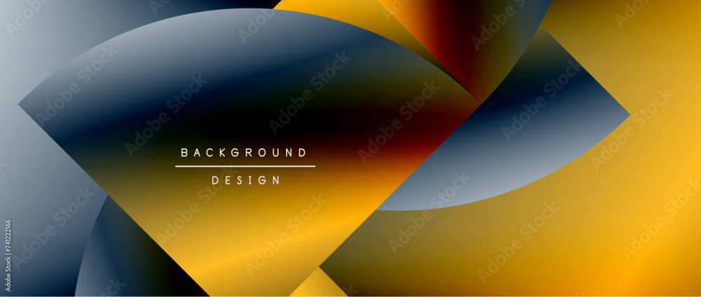 Circles and round shapes with gradients. Minimal abstract background, round geometric shapes, clean and structured design Circles and round shapes with gradients. Minimal abstract background, round geometric shapes, clean and structured design