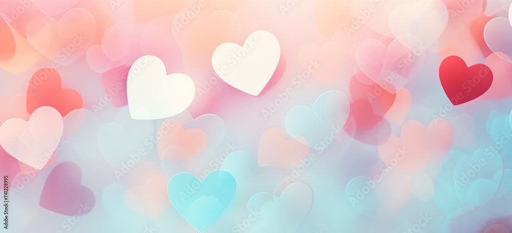 Valentine abstract mini heart shape pastel colourful background. Valentine abstract mini heart shape pastel colourful background.