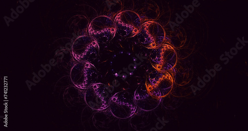 3D manual rendering abstract round hole light background. Its not AI Generatd illustration.