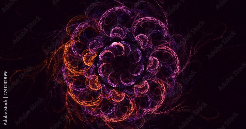 3D manual rendering abstract round hole light background. Its not AI Generatd illustration.